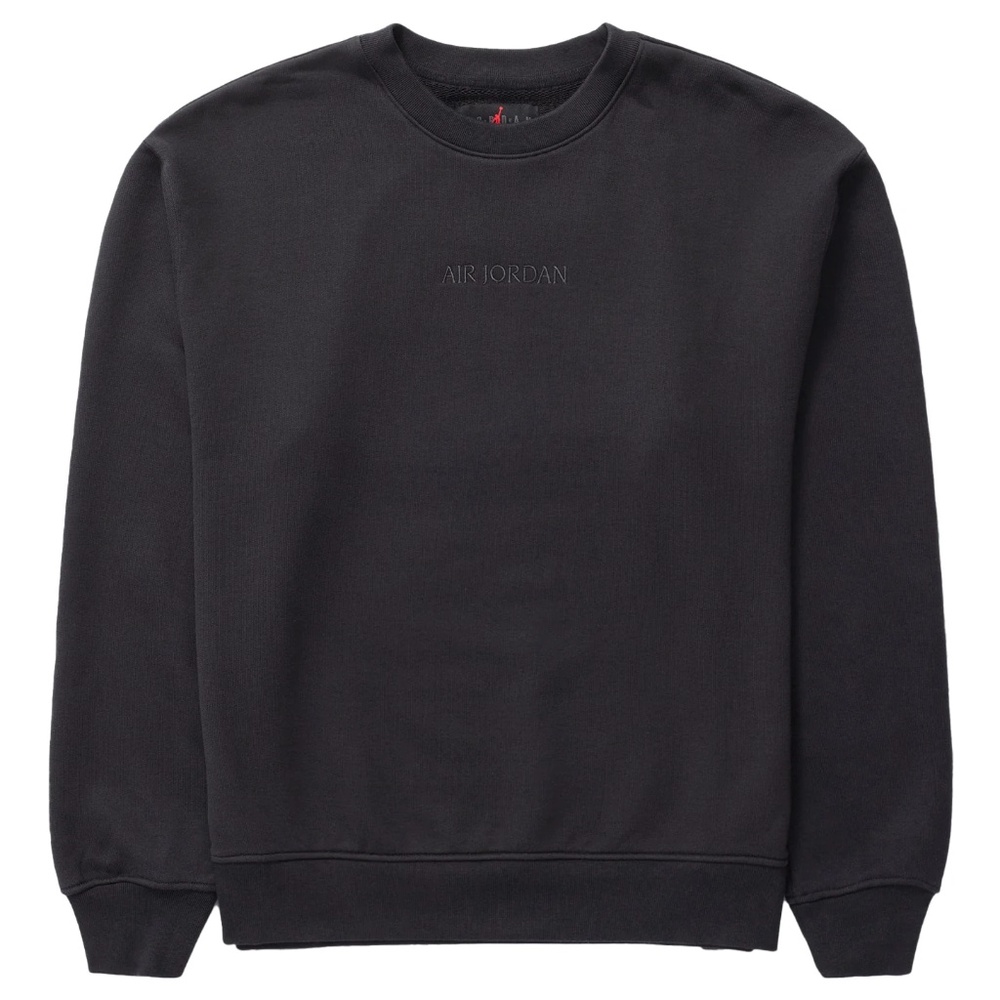 Nike Air Jordan Wordmark Fleece Crew Neck Sweatshirt FZ3950-045 (Off-Noir)